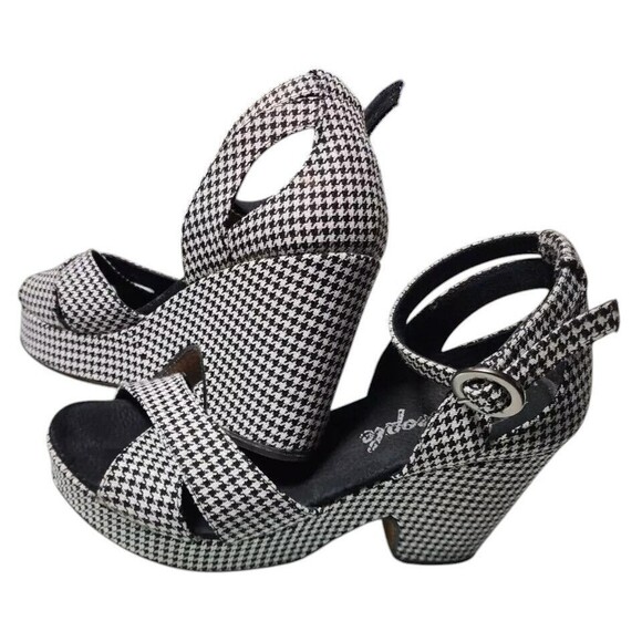 Free People Shoes - Free People Houndstooth Addison Platform Ankle Strap Size EU 38 US 8